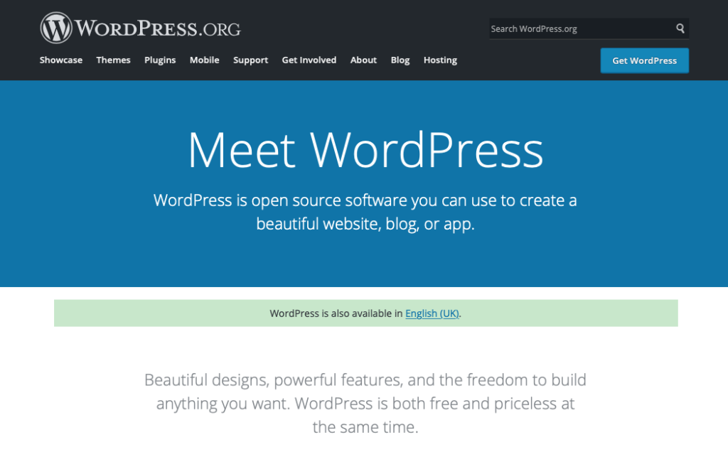 WordPress.org Blogging Platform