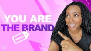 Nikida pointing at text: How to Name and Brand Your Blog Business for Maximum Success